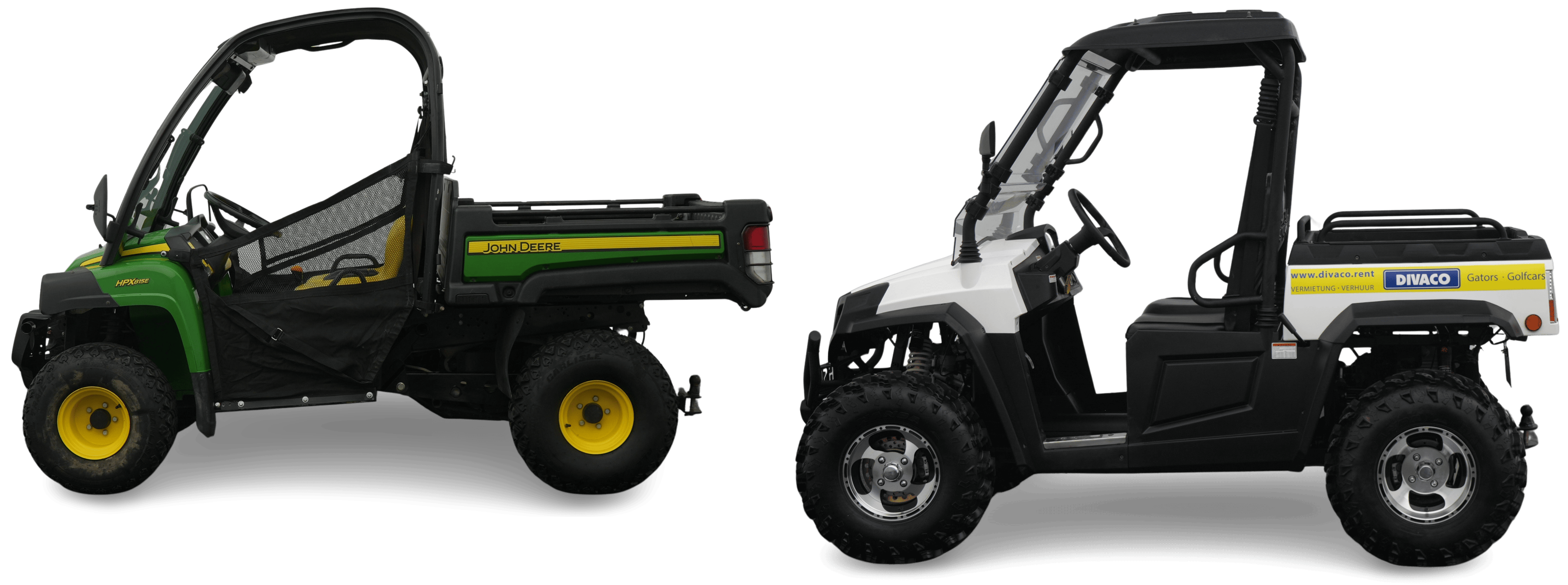 Gator, elektrische 4x4 en golfkar van Divaco voor evenementen en bouw – gator-huren.nl