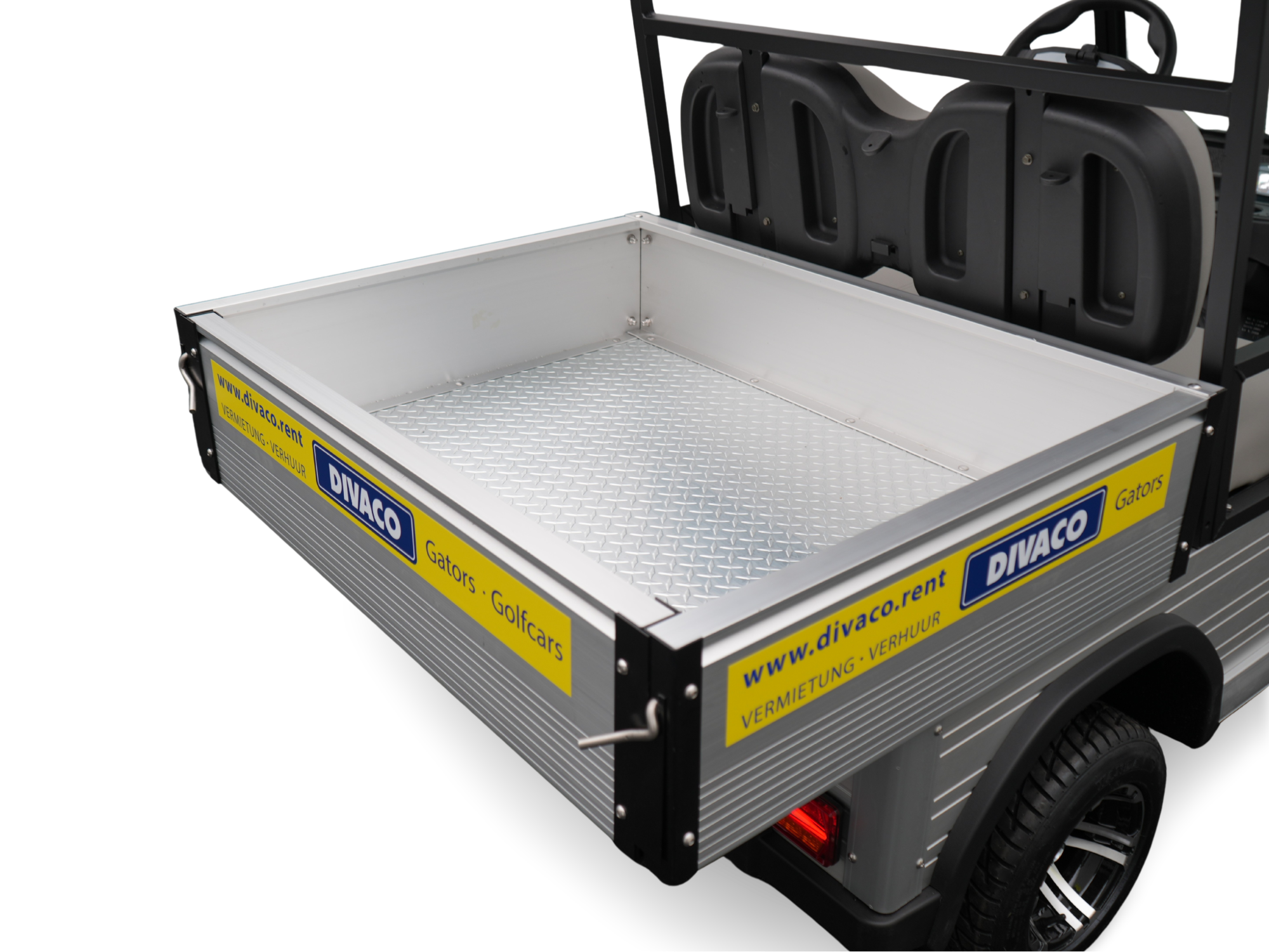 DIVACO Golfkar 2-zit ECO ruime laadbak 